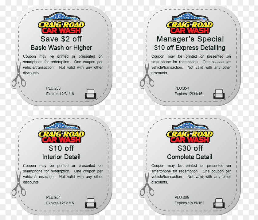 Car Wash Fundraising Couponcode Voucher PNG