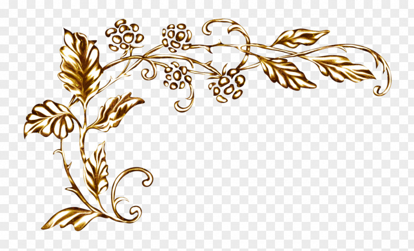 Gold Corner Ornament Mosaic Illuminated Manuscript PNG