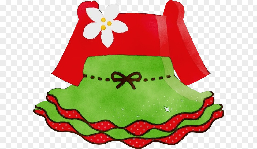 Green Red Christmas Costume Hat Accessory PNG