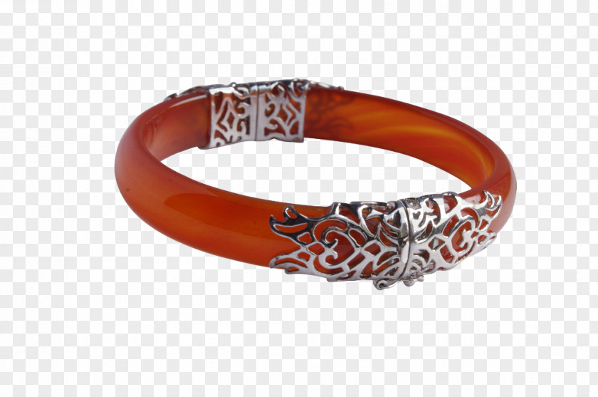 Silver Inlay Red Bracelet Bangle Jade PNG