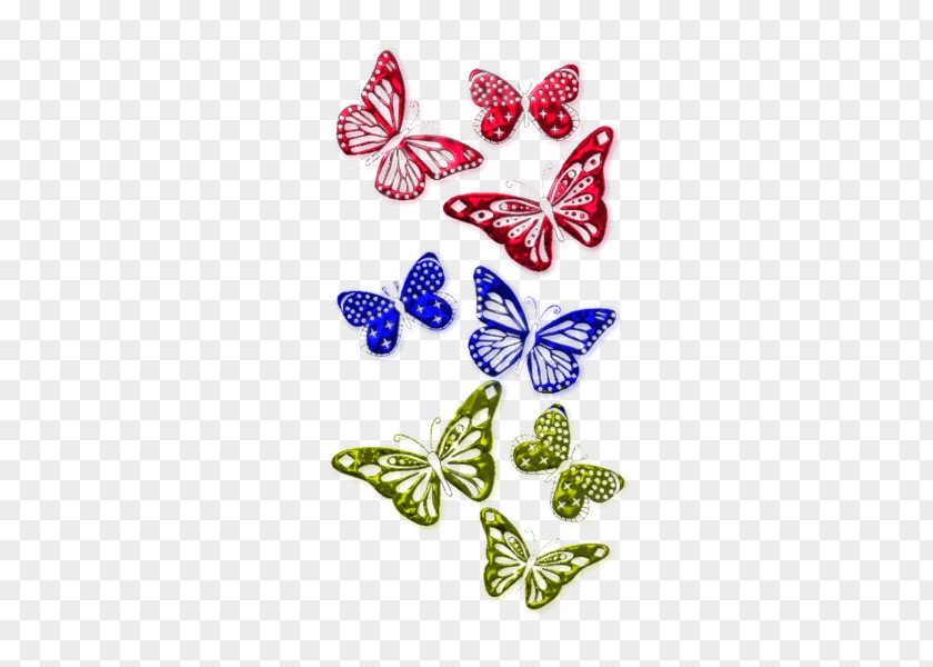 Butterfly Group Clip Art PNG