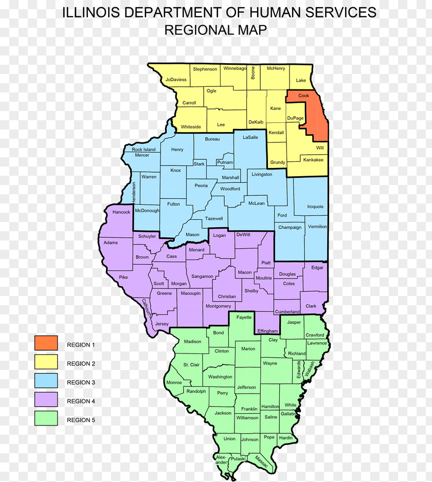 Map Illinois Department Of Human Services Region Energy Family PNG