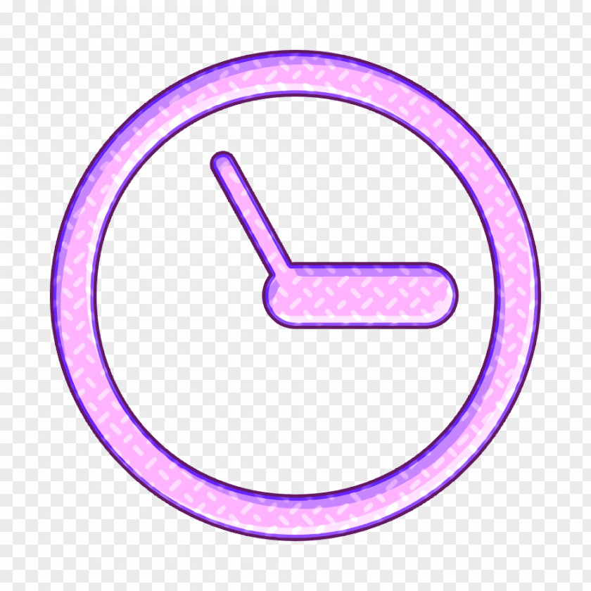 Symbol Purple Clock Icon Schedule Time PNG