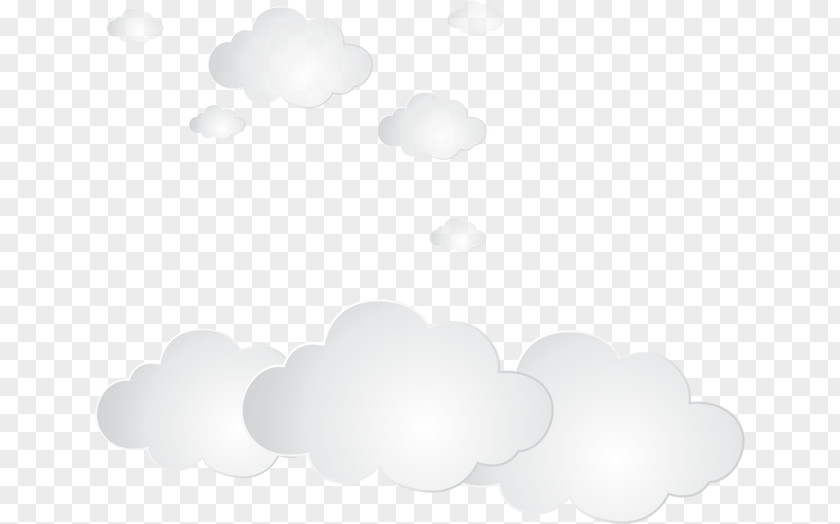Cute Cartoon Clouds Light White Ceiling Wallpaper PNG