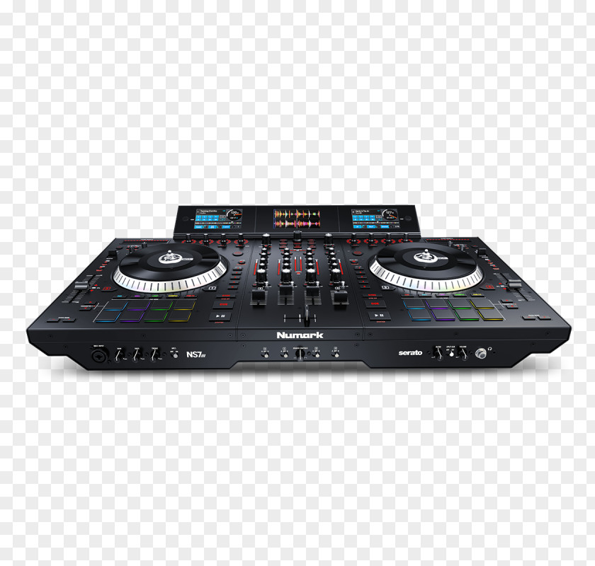 Numark NS7 III DJ Controller NS7III Disc Jockey Audio Mixers PNG