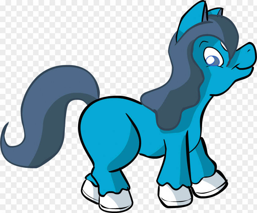 Ceu Drawing Pony Blue Clip Art PNG