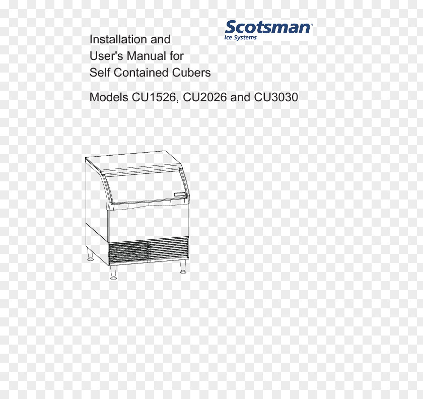 Scotsman The Ice Makers Product Manuals Diagram PNG