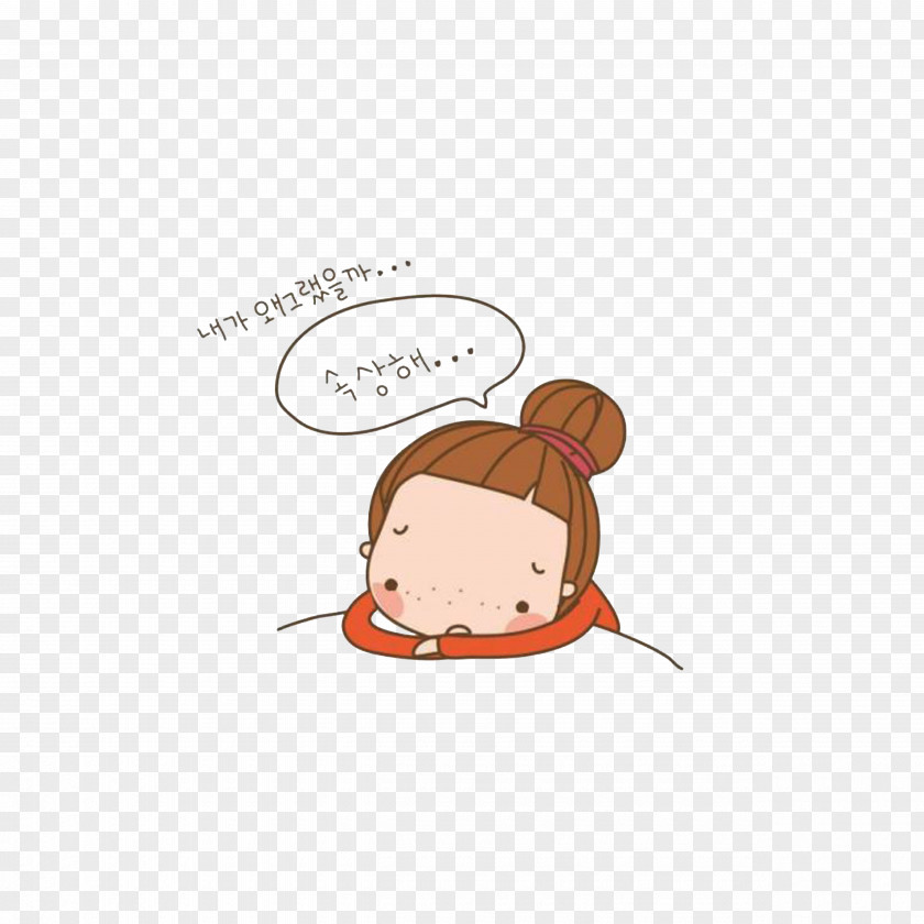 Slumped On The Table Cartoon Adobe Illustrator PNG