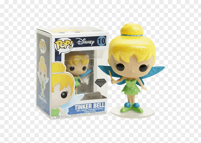 Giant Tinker Toys Funko POP! Diamond Bell Exclusive Peter Pan Pop Figure PNG