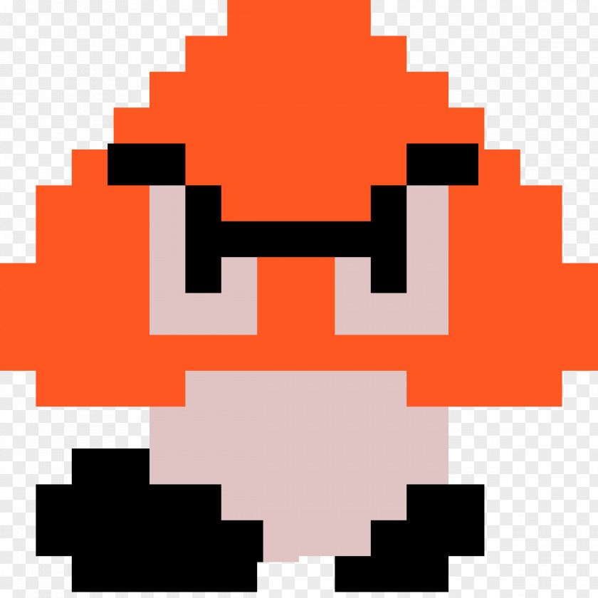 Mario Bros. Luigi Goomba 8-bit PNG
