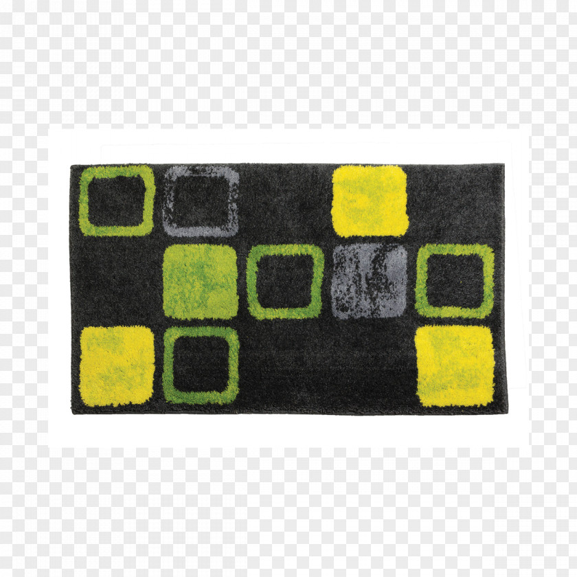 Apartment Black & Gray Checker Pattern Rich Multi Color Plush Bathroom Rug, Caro, Bath Mats Rugs,Polyacrylic, By Vita Futura Carpet Green PNG