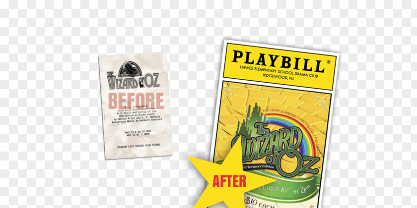 Charity Flyers Playbill Broadway Theatre Programme PNG