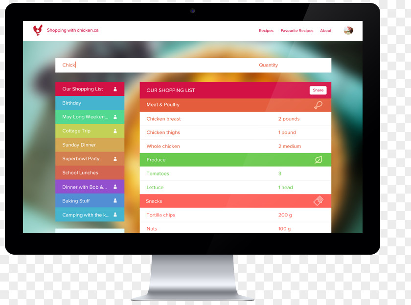 Chicken Computer Program Grocery Store Online Advertising Multimedia Monitors PNG