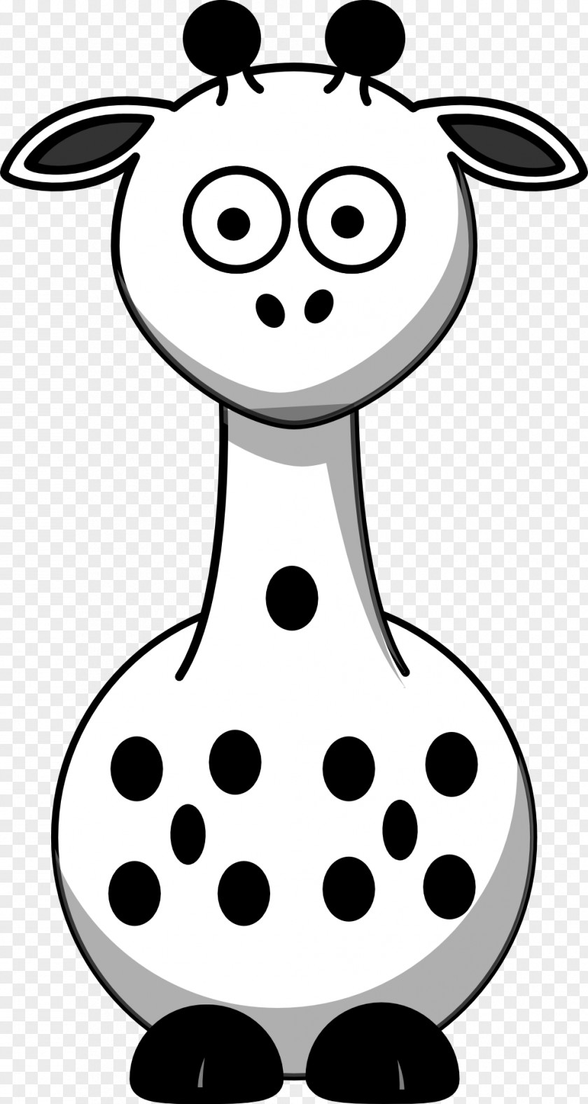 Giraffe Drawing Black And White Clip Art PNG