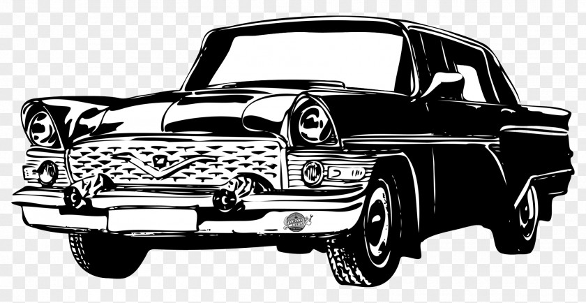 Luxury Car Classic Drawing Vintage PNG