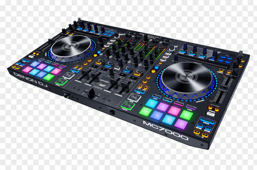 Microphone DJ Controller Disc Jockey Audio Mixers Denon MC7000 PNG