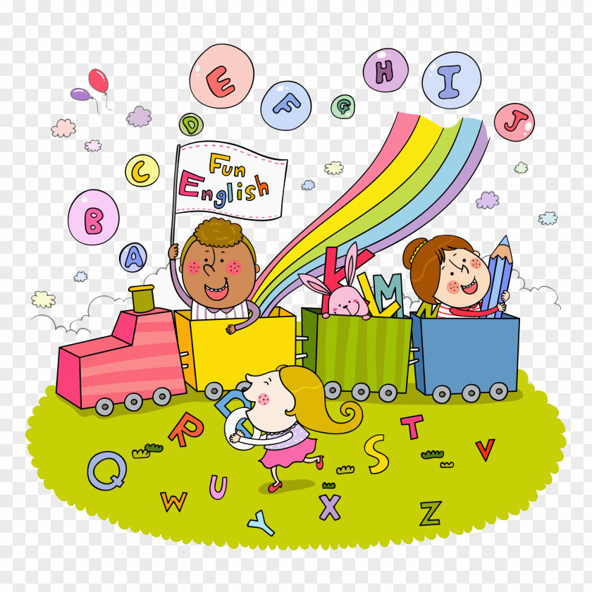 Play Children Drawing Animation Illustration PNG