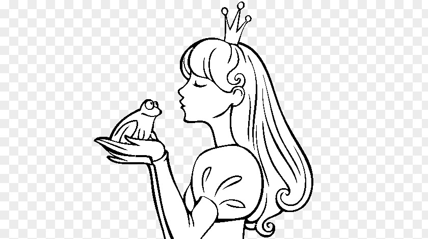 Rapunzel Prince Coloring Pages Frog Book Drawing Princess PNG