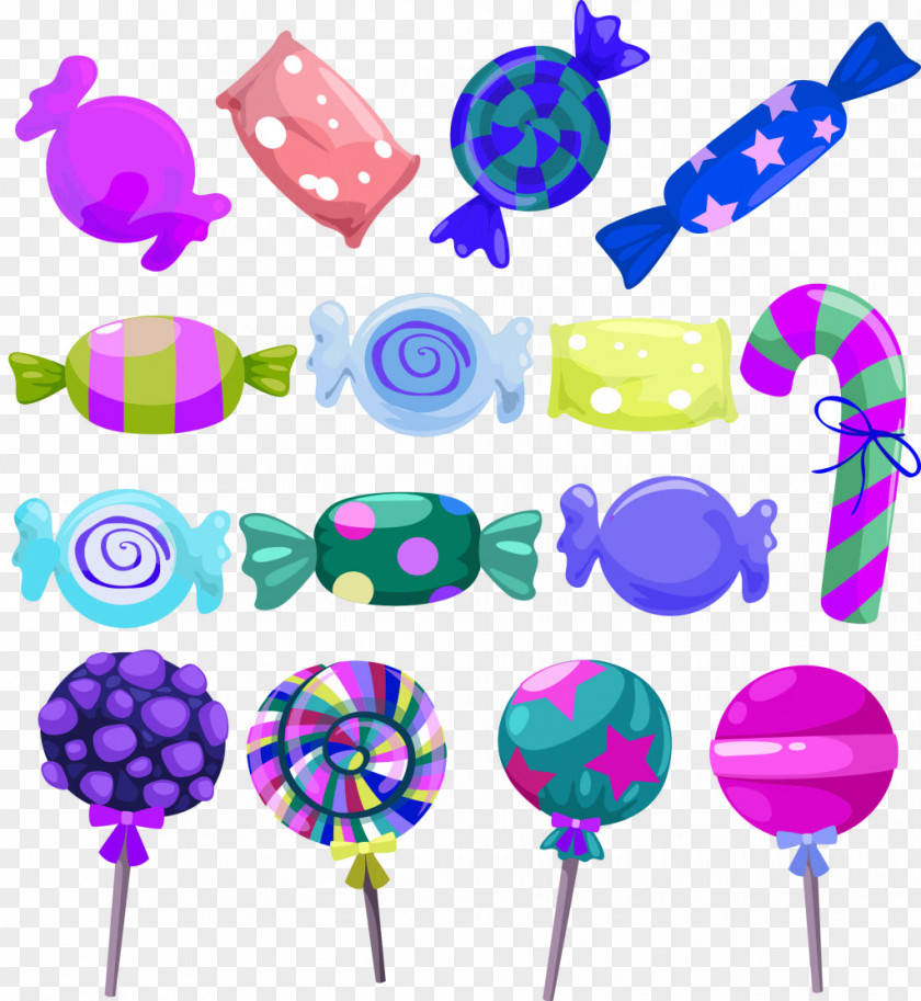 Color Candy Decoration Pattern Lollipop Sugar Cartoon PNG