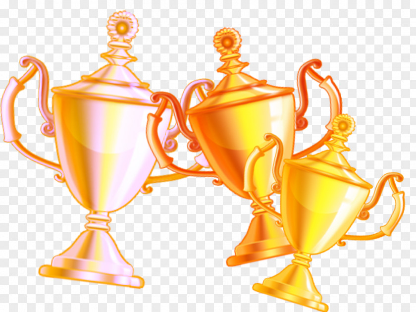 Creative Trophy With A Lid Medal Cup Clip Art PNG