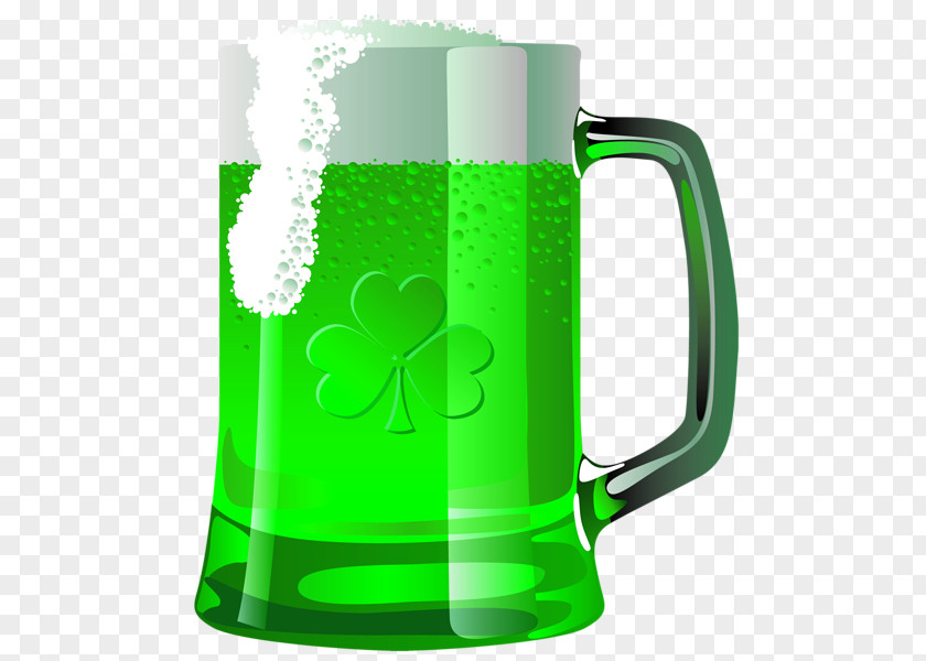 Green Beer Mug Bottle Saint Patricks Day Clip Art PNG