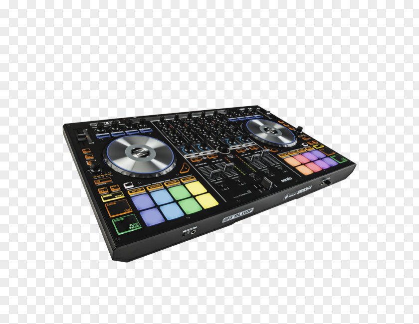 Reloop Mixon-4 DJ Controller Djay Disc Jockey Audio Mixers PNG