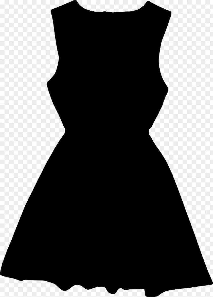 Silhouette Little Black Dress Clip Art PNG