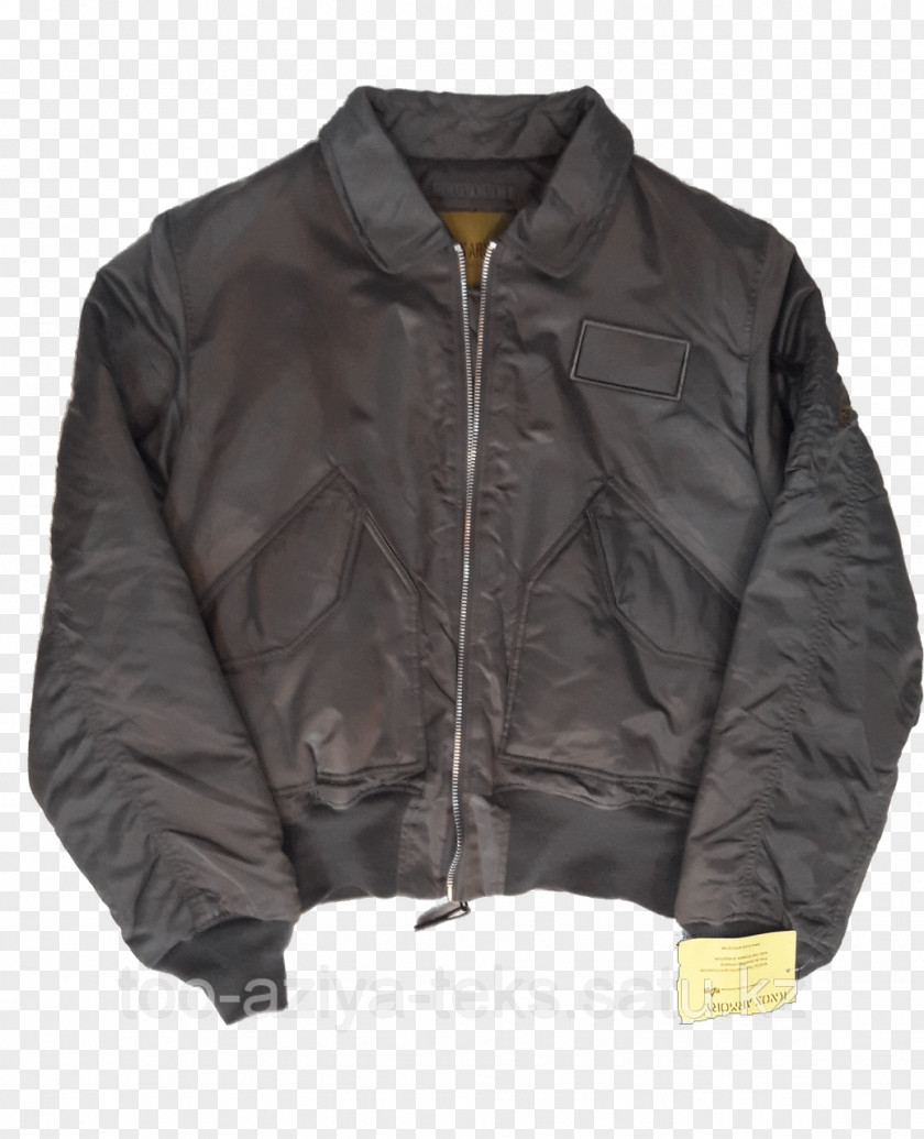Alpha Industries Leather Jacket PNG