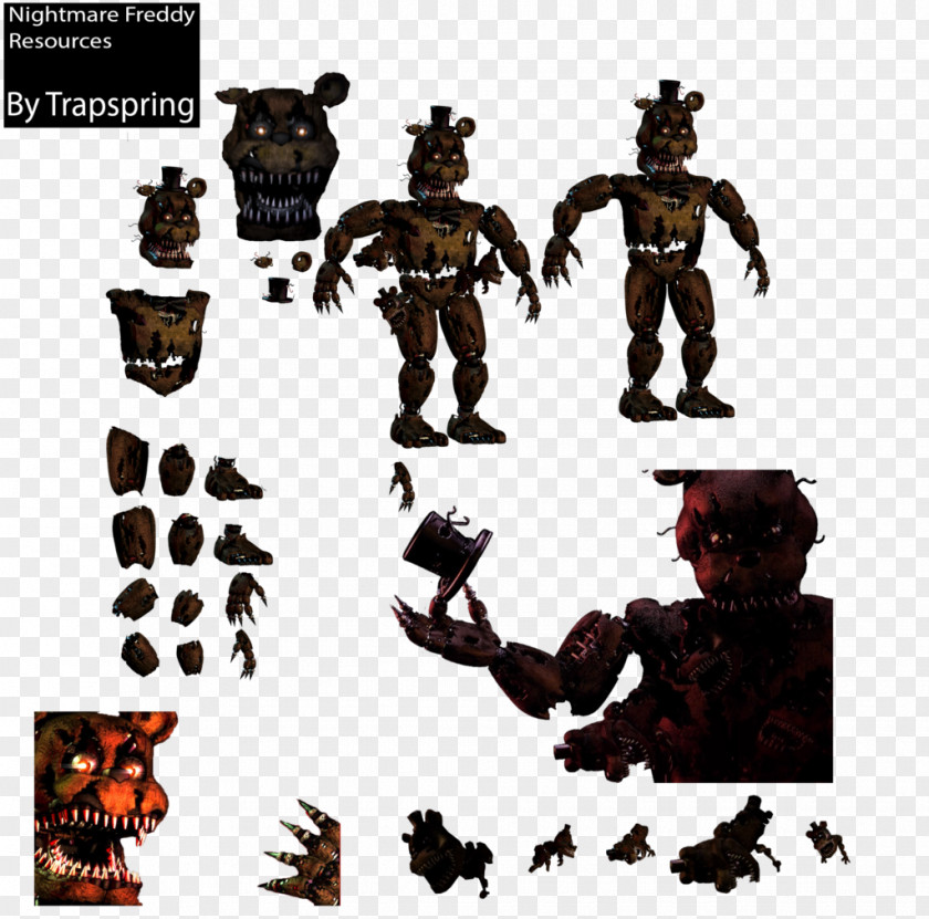 Fnaf Parts Five Nights At Freddy's: Sister Location Freddy's 4 Nightmare Animatronics PNG