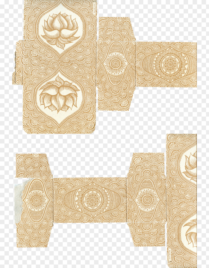 Oriental Paper Art Idea Pattern PNG