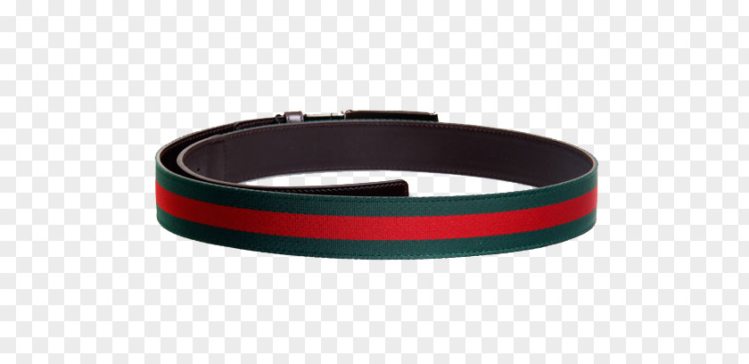 Red And Green Canvas Belt Buckle Wristband PNG