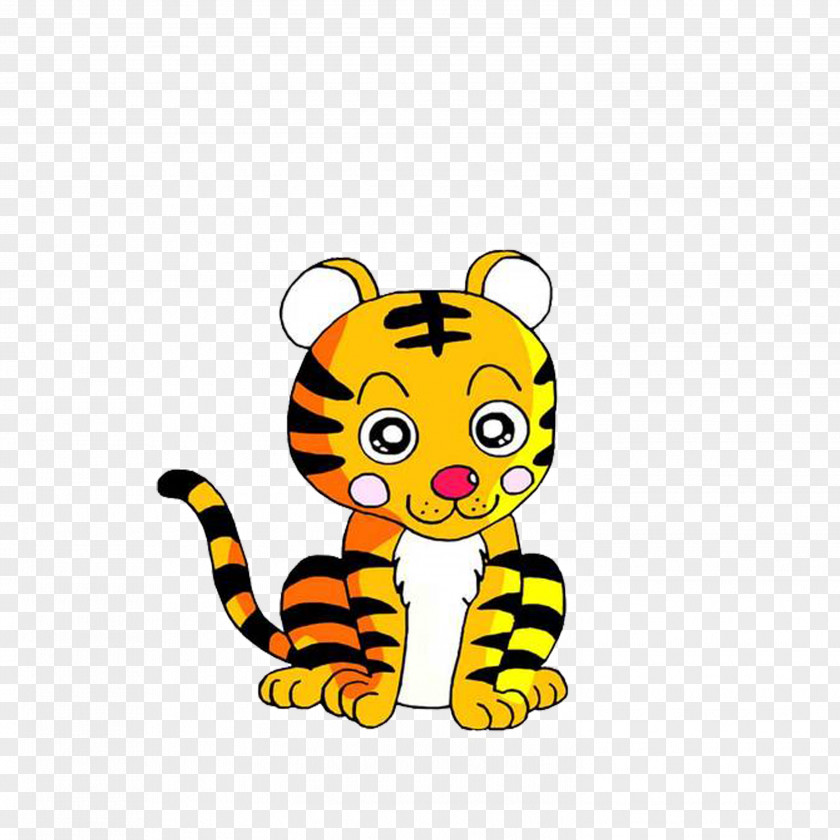 Tiger Cartoon Cuteness PNG