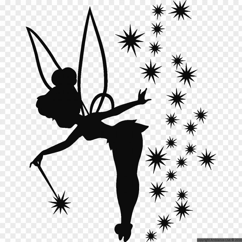 Tinkerbell Silhouette Tinker Bell Peter Pan Tattoo Fairy Wendy Darling PNG