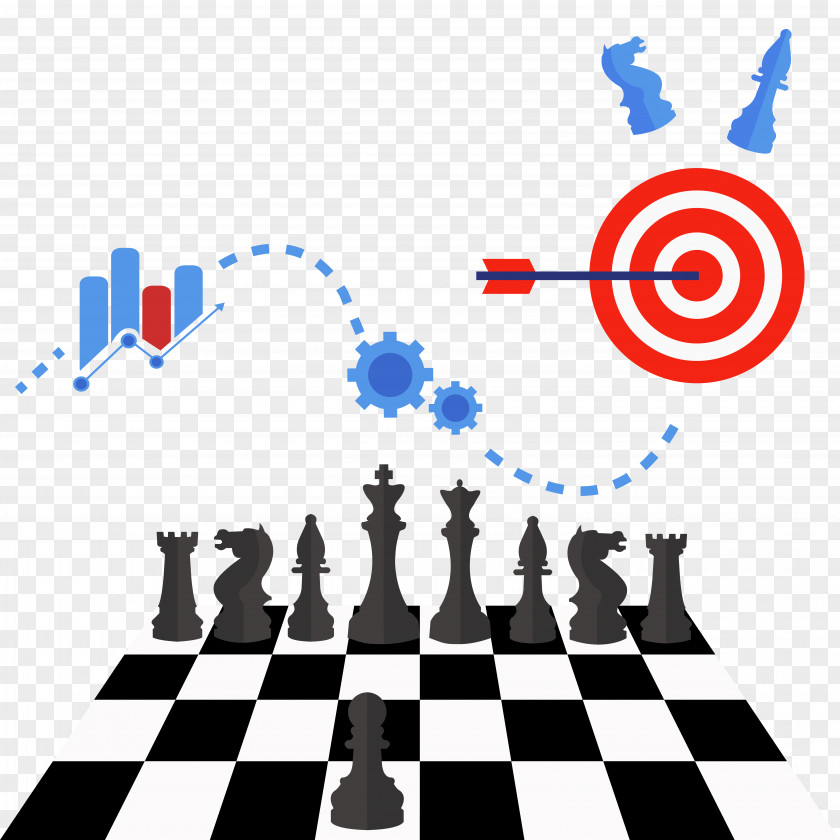 Vector Chess Illustration Balanced Scorecard Strategy Map Management PNG