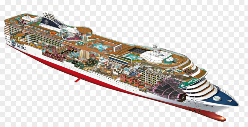 Cruise Ship Side MSC Fantasia Splendida Cruises Divina PNG