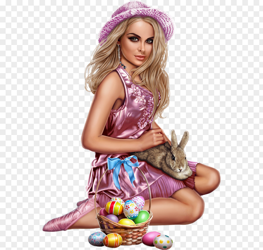 Easter Bunny Woman Rabbit International Women's Day PNG