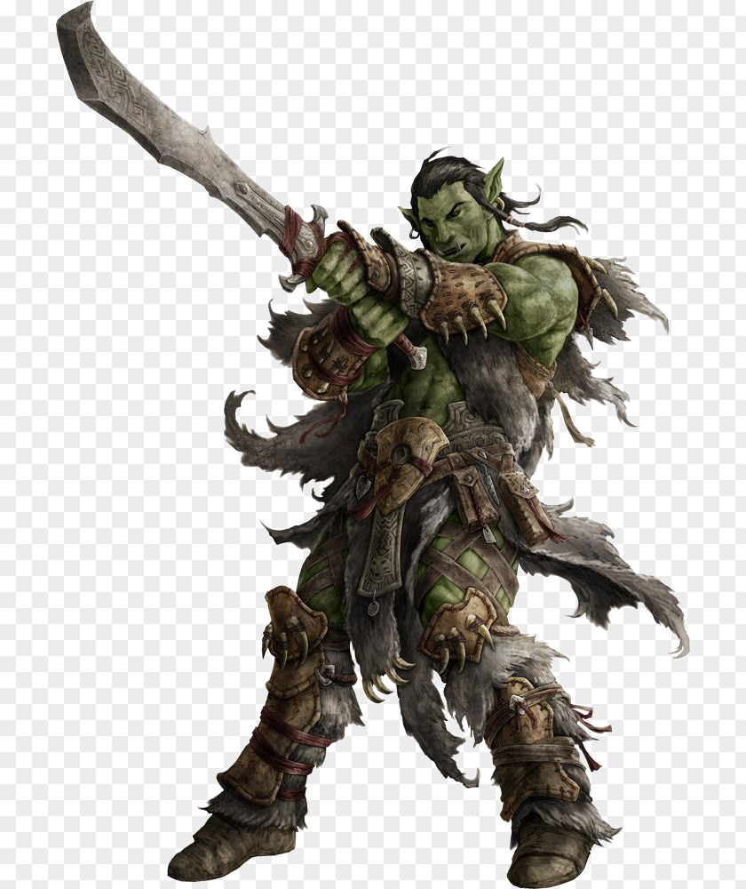 Half Orc Dungeons & Dragons Pathfinder Roleplaying Game Half-orc Barbarian PNG
