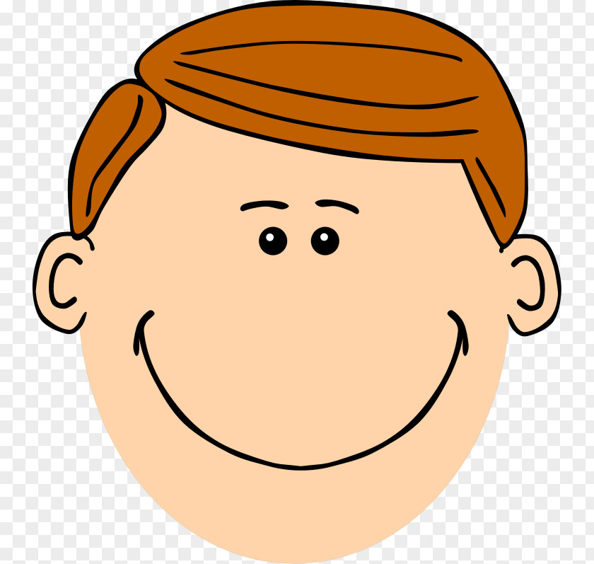 Ginger Father Face Cartoon Clip Art PNG