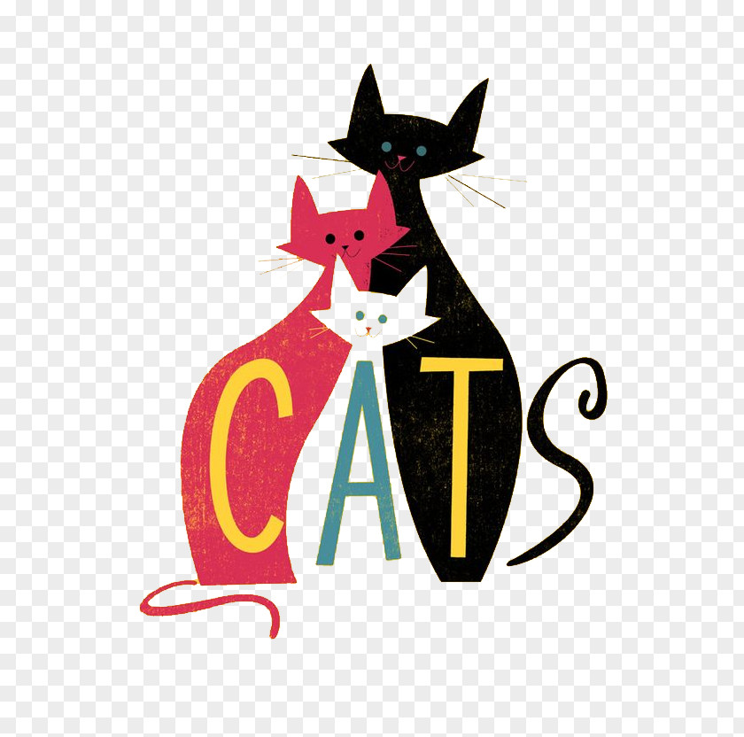 Cartoon Cat Element Cats Kitten Poster PNG