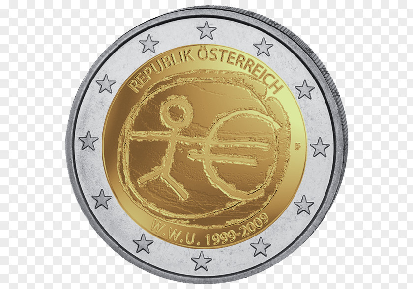 Coin Austrian Euro Coins 2 Commemorative PNG