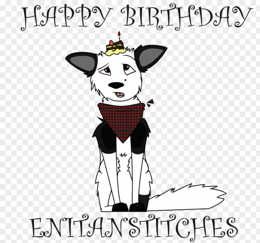 Happy 7 Birthday Dog Drawing Clip Art PNG