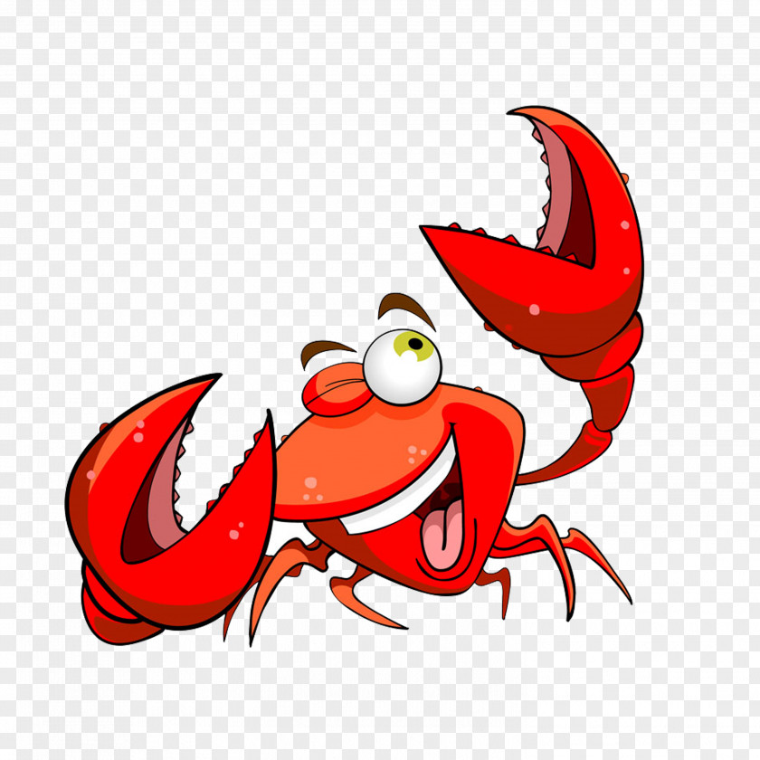 Lobster Crab Cartoon Clip Art PNG