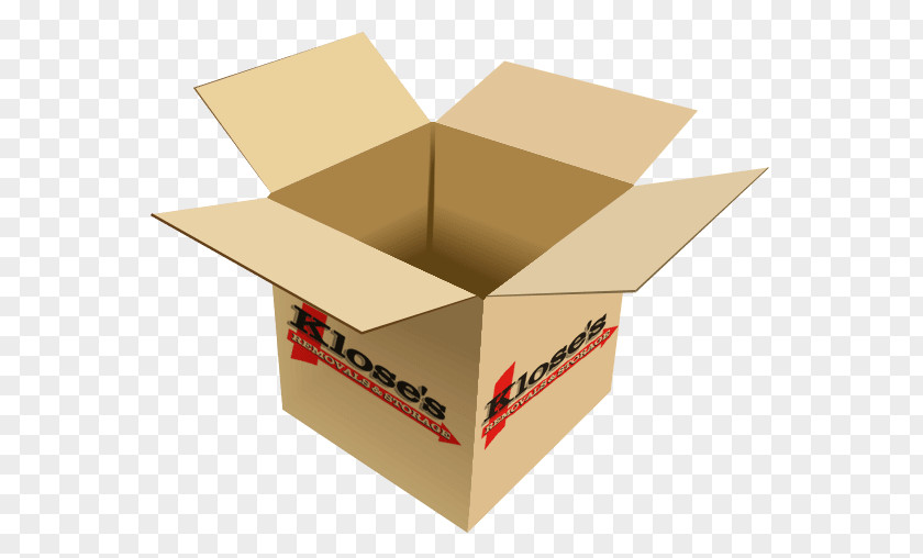 Box Cardboard Klose's Removals Service PNG