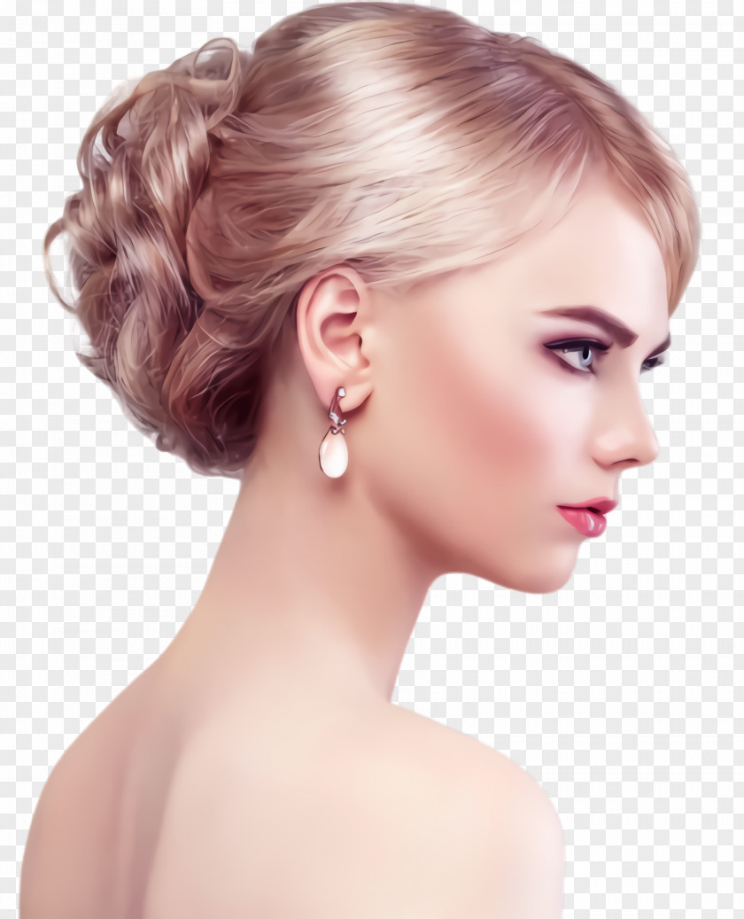 Hair Coloring Forehead Face Hairstyle Chin Blond PNG