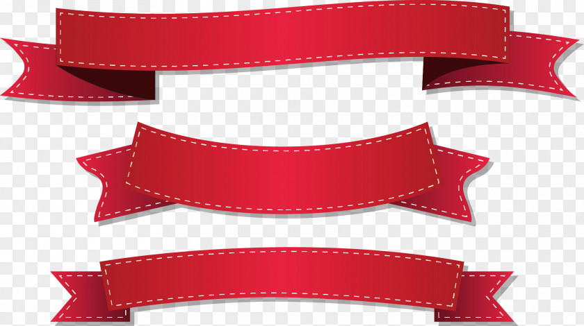 Red Ribbon Vector Stock Illustration PNG