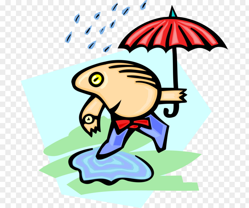 Cartoon Rain Child PNG