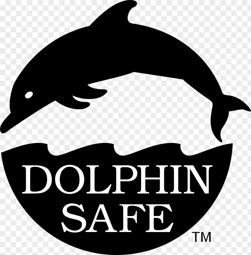 Dolphin Safe Label Logo Font Crest PNG
