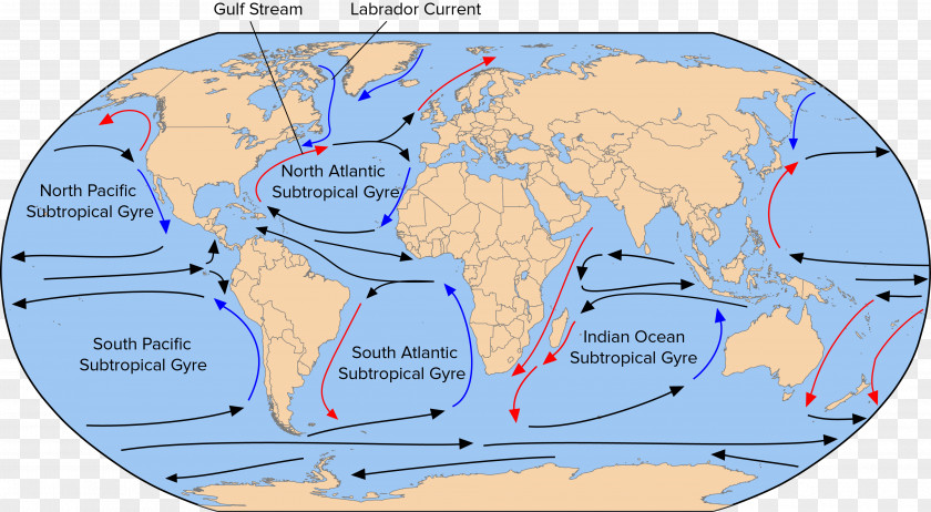 Earth Atlantic Ocean North Current Equatorial Garbage Patch PNG