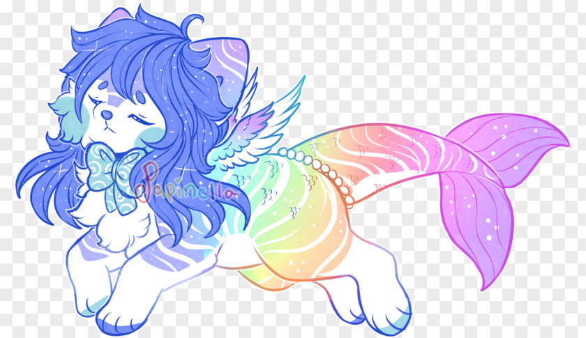 Fairy Mermaid Rainbow Legendary Creature PNG