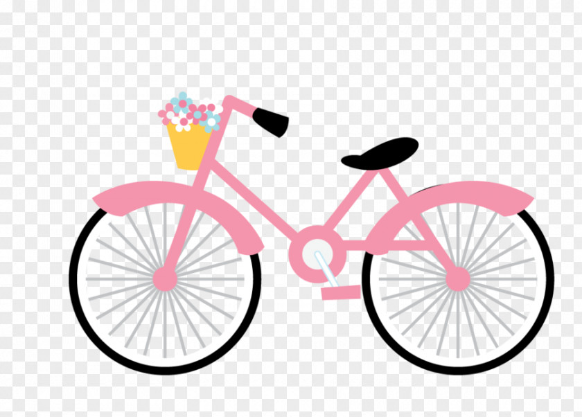 Flower Bicycle The Pink Cycling Clip Art PNG